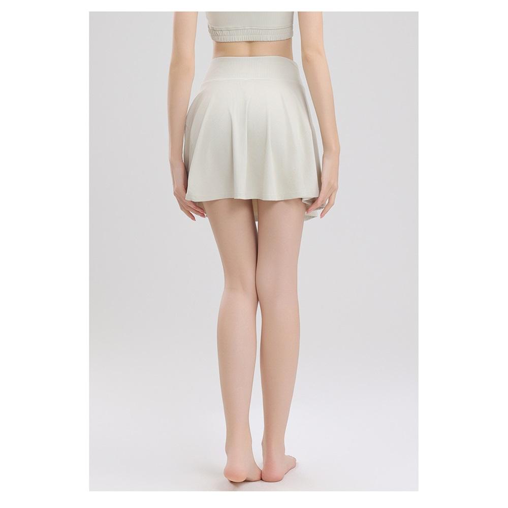 Sports Short Skirt Pants For Women In Summer, Anti Glare Outer Wear, Quick Drying Running, Fitness, Cycling Pants, Fake Two-piece Yoga Pants