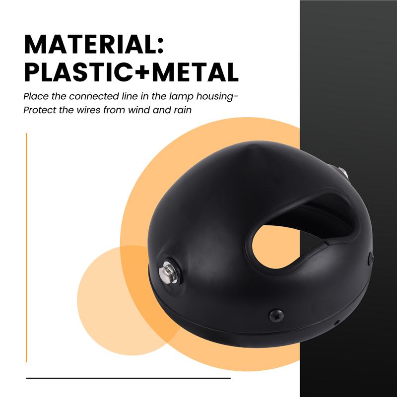 5-3/4 Inch 5.75 Inch Motorcycle Headlights Housing Bucket For Motorcycle Accessories Black-A87Q