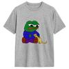 Unisex Tshirt Pepe The Frog Leisure Pure Cotton Tee Shirt Short Sleeve T Shirt Crew Neck Clothes Printed