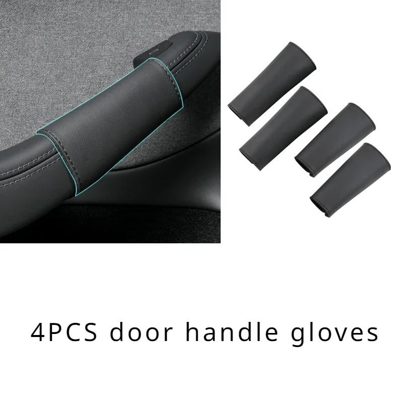 

Door Handle Gloves Handle Protection Holster Nappa Leather Handlebar Grip Cover Accessories For New Tesla Model 3+ Highland 2026