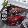 Bruno Fernandes pattern round rug,Carpet Rug for Living Room Bedroom Playroom ,Non-slip Floor Mat,Holiday Gifts and Birthday Gifts.