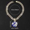 European and American new products drop oil hip-hop planet earth pendant Cuban necklace men's personality environmentally friendly alloy jewelry