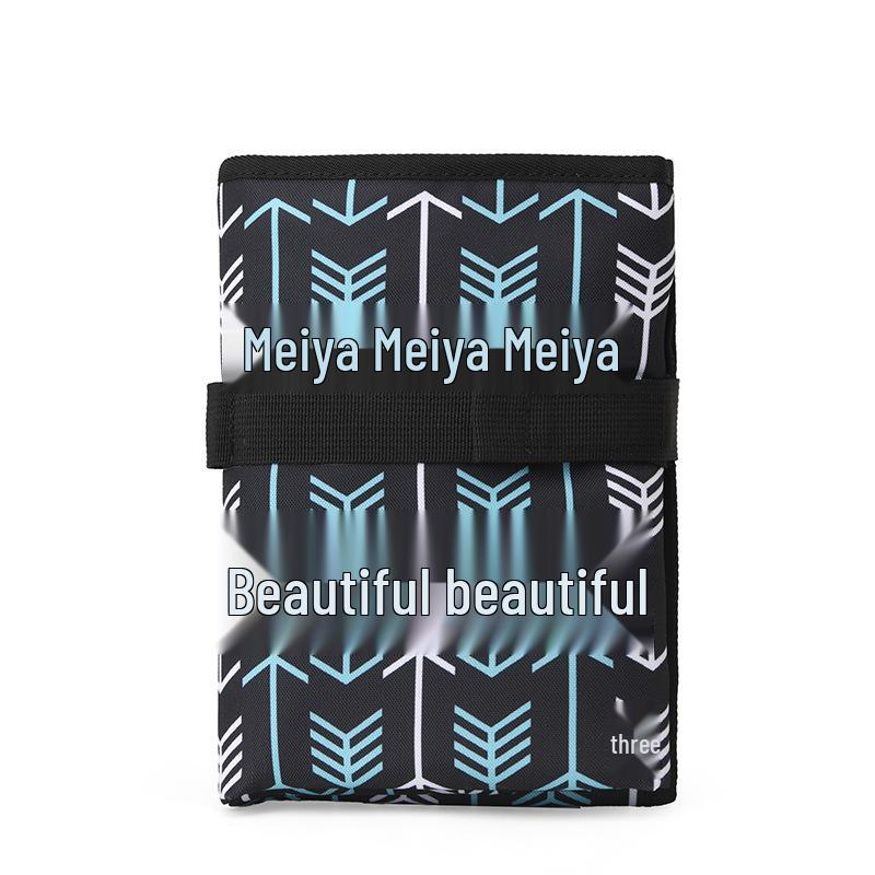 Multi-Purpose Foldable Diaper Bag with Waterproof Changing Pad