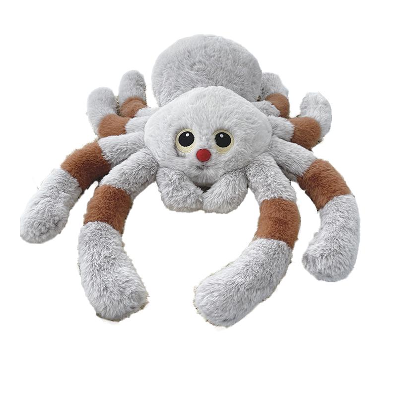 30cm Stofftier Spinne Plüschtier Rote Nase Große Augen Simulation Spinne Puppe Dekoration Kissen Kissen Reptil Plüschtier 30cm