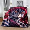 Demon Slayer Akaza printed throw blanket—lightweight,soft,warm;versatile blanket for all seasons—perfect as &air-conditioning throw,nap blanket