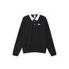 Club Fleece Plush Long Sleeve Lapel Shirt 'Black' Men's DX0538-010