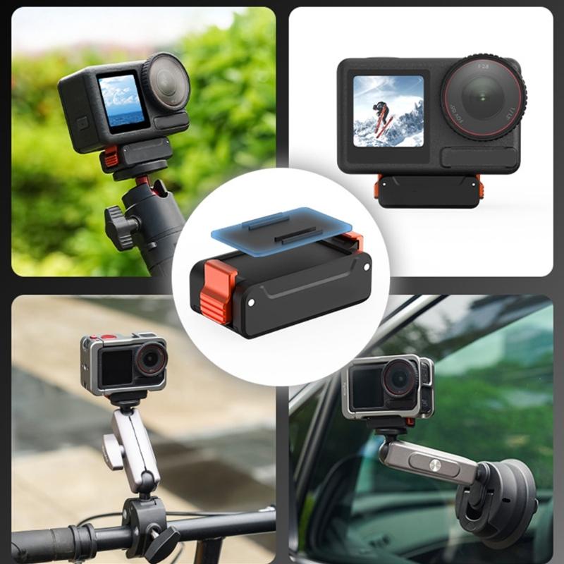 Universal Camera Mounting Bracket Base Shockproof Design Lightweight For Action 3/4/5P Cycling Adventure Photography