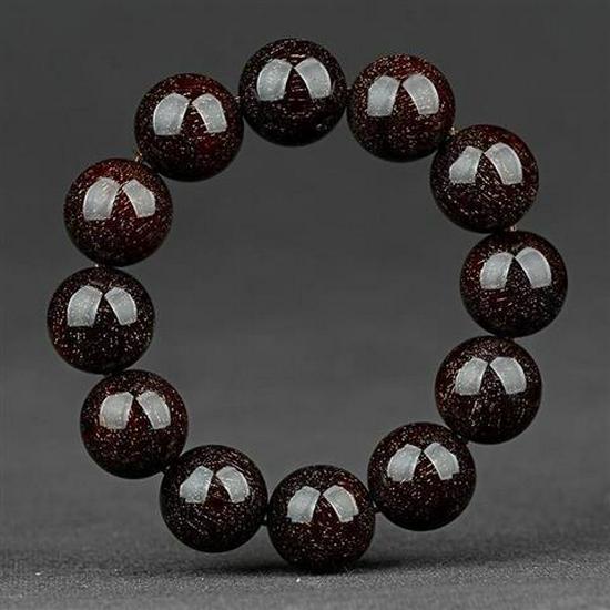 Herren Armband aus rotem Sandelholz mit goldenem Stern Agarholz Buddhistische Gebetsperlen