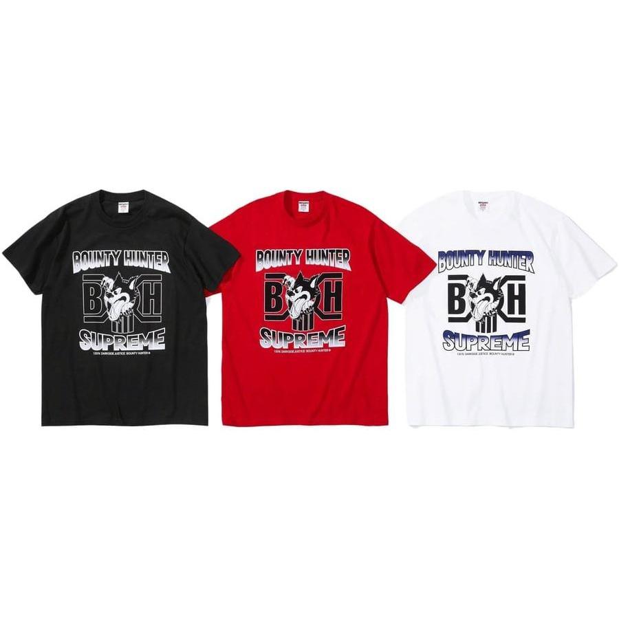Supreme x Bounty Hunter Wolf T-Shirt 'Red White Black' Men's SUP-FW23-111