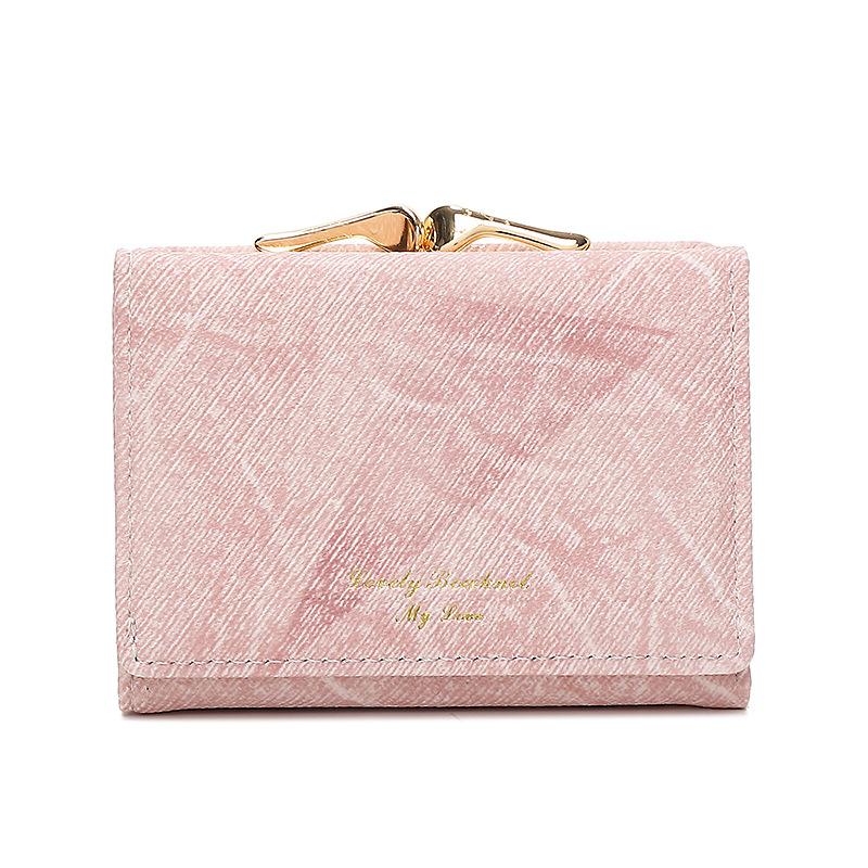 Wallet Women's New Washed Denim Pattern Clip Bag Multifunctional Card Bag Women's Premium Sense