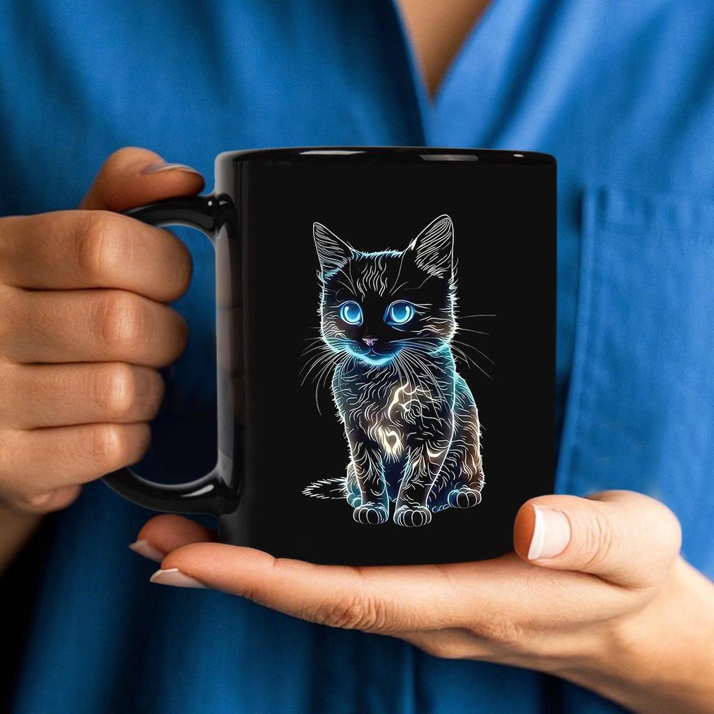Süße Katze Tasse Büro Haushaltstasse Kaffeetasse Wasserbecher Keramiktasse