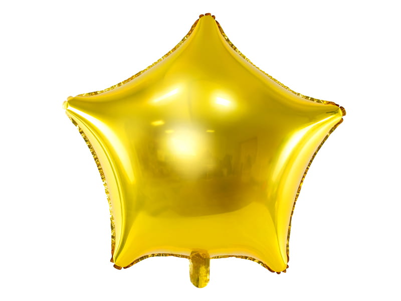 Balon Foliowy Gwiazdka Złoty 48Cm