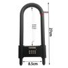 Shear & Pry-Resistant U-Shaped Glass Door Password Lock