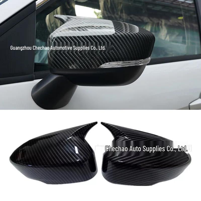 Mitsubishi ASX Eclipse Cross Carbon Fiber Rearview Mirror Cover, Horn-Shaped