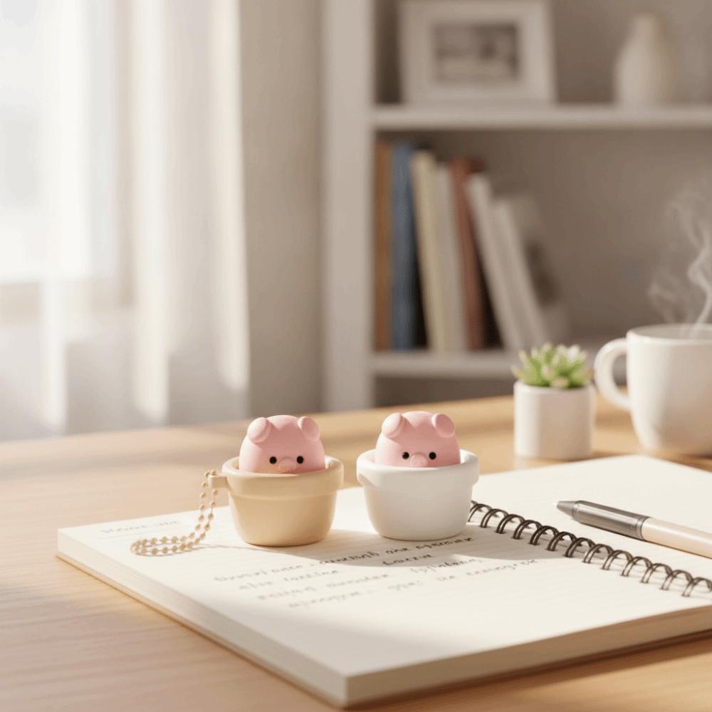 Soft Slow Rebound Clicking Pressure Relief Toy Button Press Click Keyring Gifts for Children