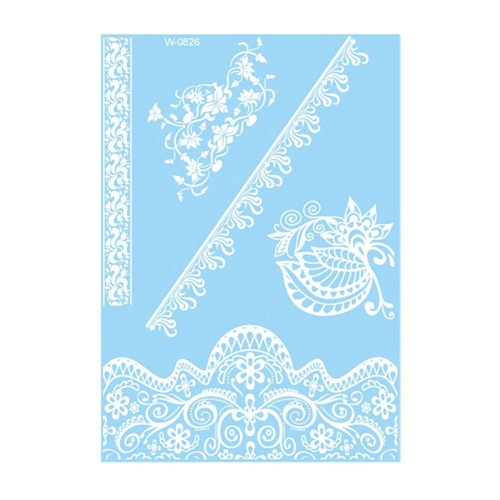 Falsches Henna Temporäres Tattoo Wasserübertragungs-Abziehbilder Körperkunst-Aufkleber Finger Hand Beine Arm