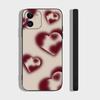 Full Screen Love Phone Case For IPhone 17 Air 16 15 14 13 Pro Max 11 12 Black Silicone Cover