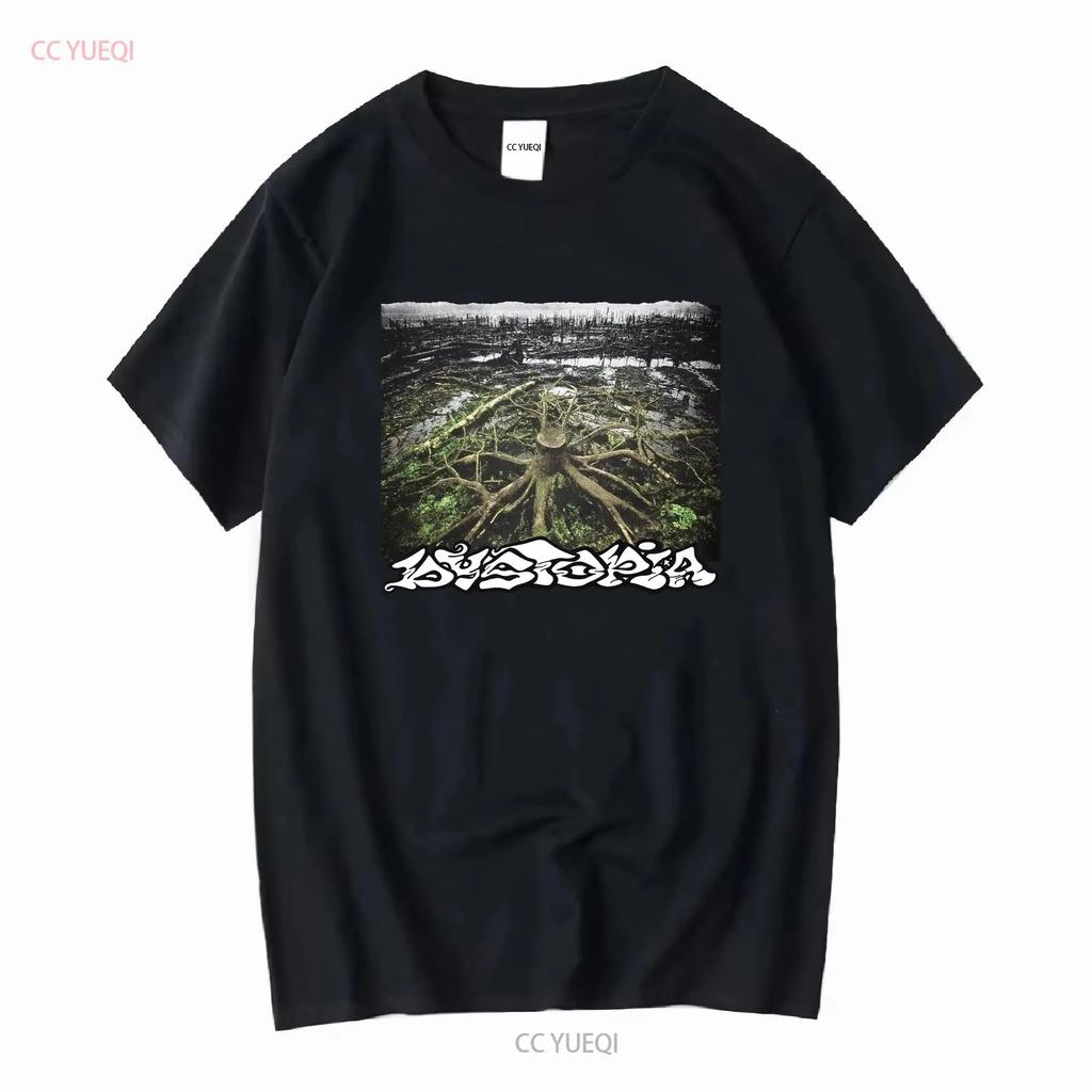 Dystopia Band Tour Nachdruck T-Shirt Baumwolle KV13302 vintage gewaschen Designerkleidung Oberteil für den Alltag grafisch Bequem
