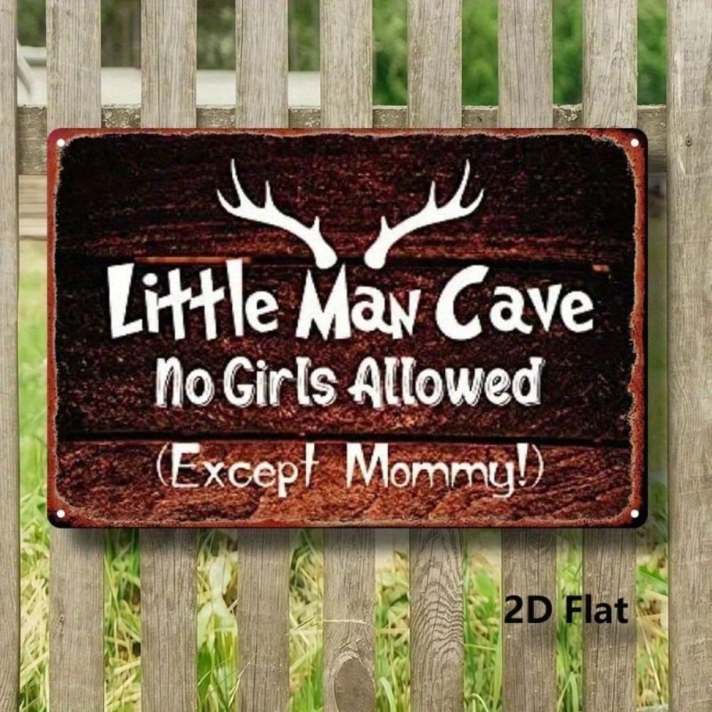 Vintage Metal Sign 20x30cm Man Cave Wall Decor Waterproof Indoor Outdoor Home Decoration