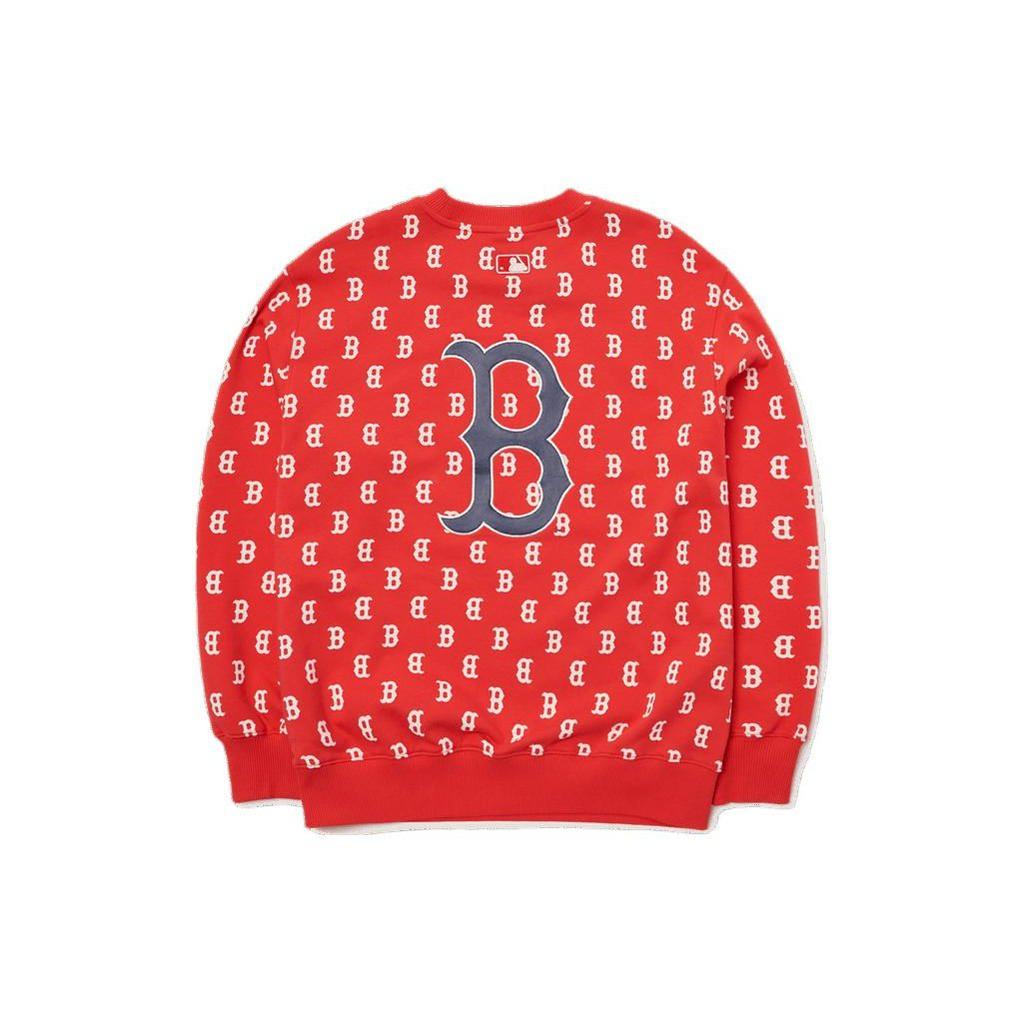 MLB Boston Red Sox All Over Logo Crewneck Sweatshirt Unisex Sweatshirt 3AMTM0221-43RDL