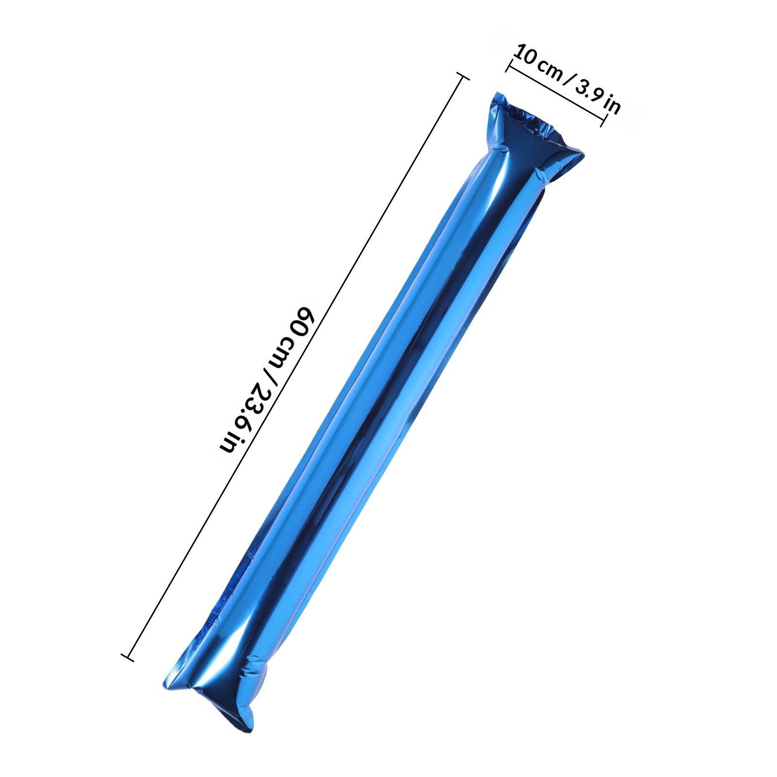 

24Pcs Inflatable Thunder Sticks Safe Thick Plastic Cheer Sticks for Basketball Football Games Festivals Concerts Parades Rallies синий