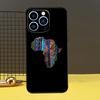 Map of Africa African Fabrics Phone Case For iPhone 13 12 14 11 16 15 Pro Max Plus Mini 7 8 X XR XS Max Cover