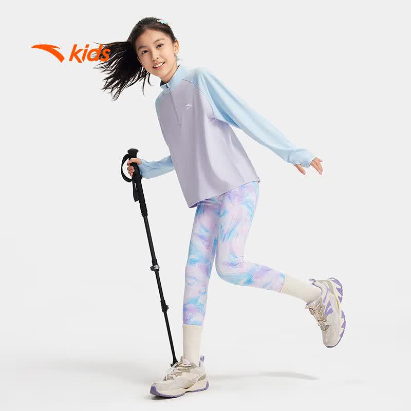 Anta Kids' Breathable Knit Leggings for Girls