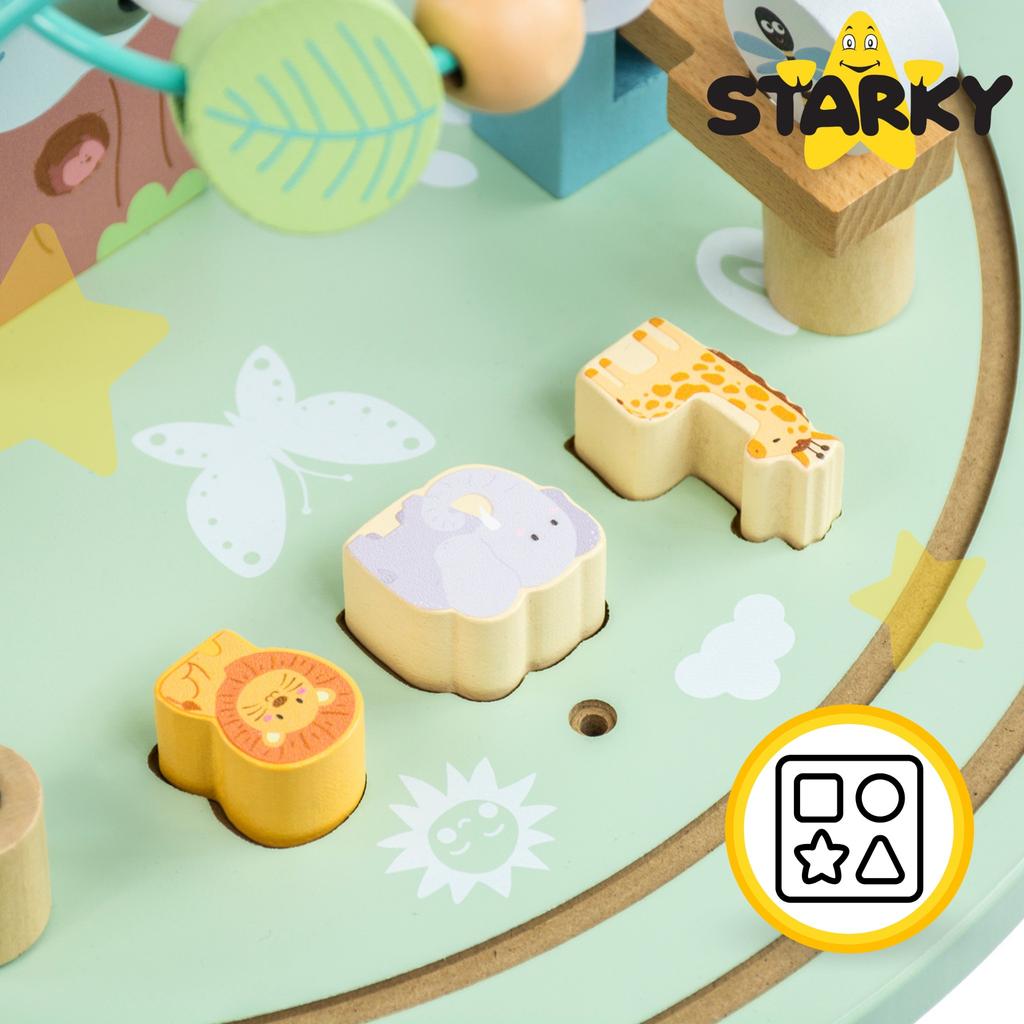 Wooden Educational Table for Children, Table, Train, Activity, Fun