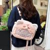 Schoolbag Japanese cute baby elephant super cute pain bag girl high value cartoon creative piggy foreign style transparent backpack