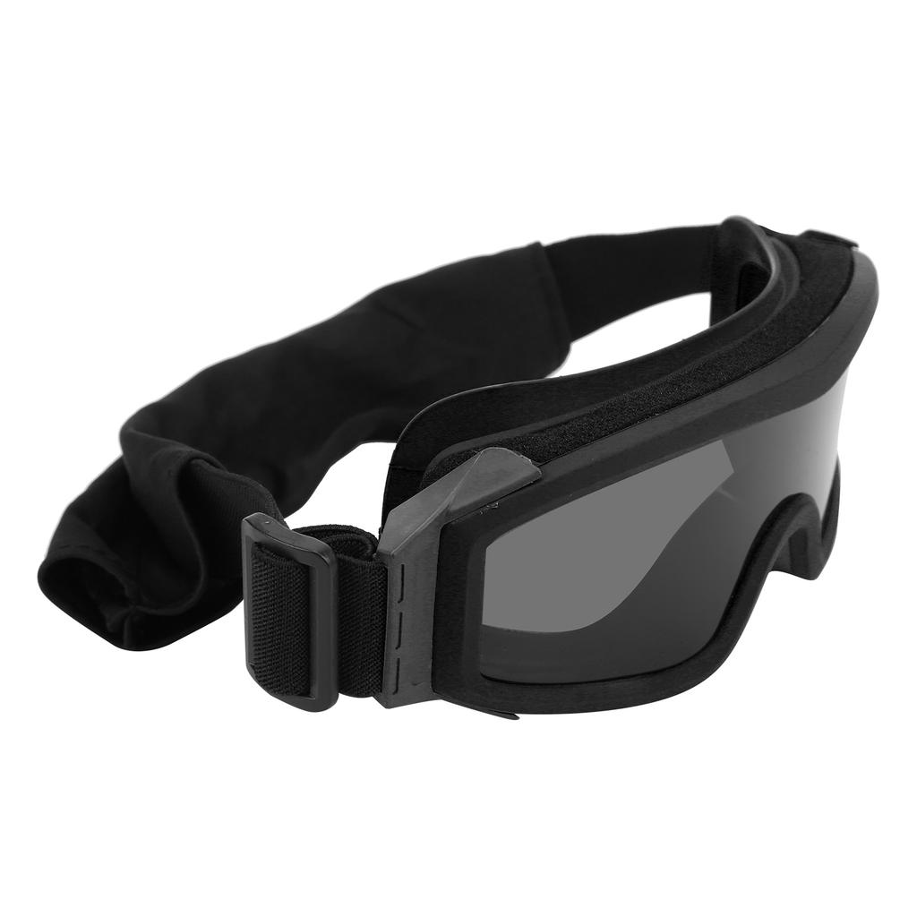 Motorradbrille Antibeschlag Radbrille Staubdicht ATV Dirtbike Winddichte Brille Schwarz