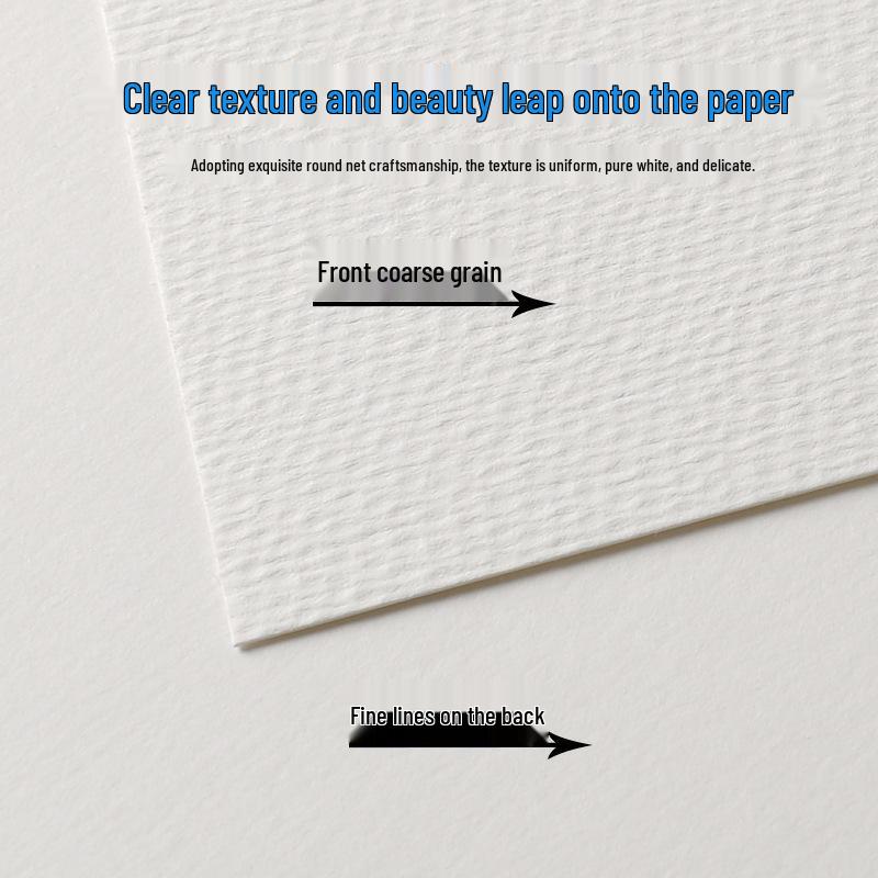 Professional 300g Watercolor Paper, Medium Rough, Fine Texture, 4K/8K/A4 for Beginners & Art Students