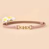 Mei Mary Korean style genuine leather skinny belt - women's fashion dress decoration waist chain - versatile suit waist cincher belt