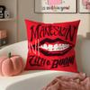 Bold Italian Rock Band MManeskin Cushion Cover Pillowcase Short Plush Invisible zipper Room Sofa Cushion Cover
