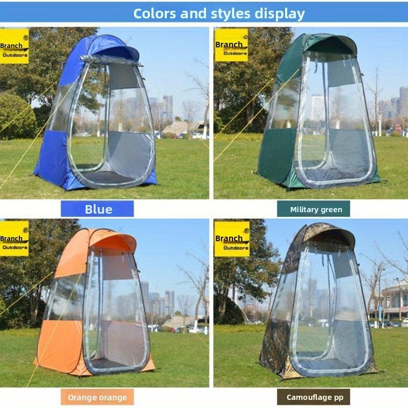 Tienda de pesca para exteriores individual impermeable parasol automática de montaje rápido a prueba de viento doble puerta