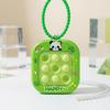 Yousheng Keychain Pendant Cartoon Cat Panda Design Whack-a-mole Toy Key Chain with Braided Lanyard Stress Relief Pressable Silicone Bubbles