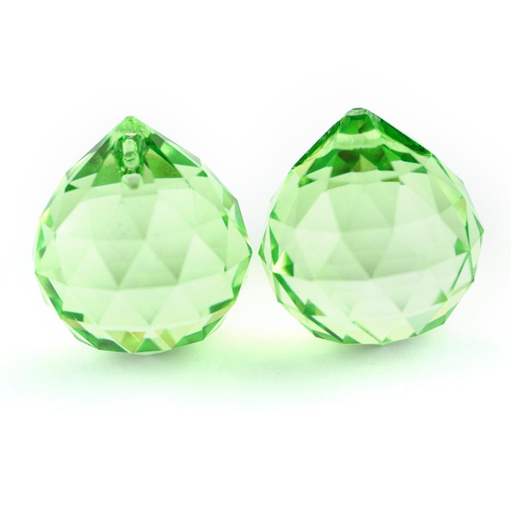 

Colors K9 Crystal Hanging Ball 15Mm/20Mm/30Mm/40Mm Glass Prism Feng Shui Faceted Balls Tree Wedding Parting Hotel Decoration 20mm 2pcs