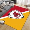 Kansas City Chiefs Flannel Pattern Square Carpet,Area Rug,Carpet Rug for Living Room Bedroom Sofa Playroom Decor,Non-slip Floor Mat