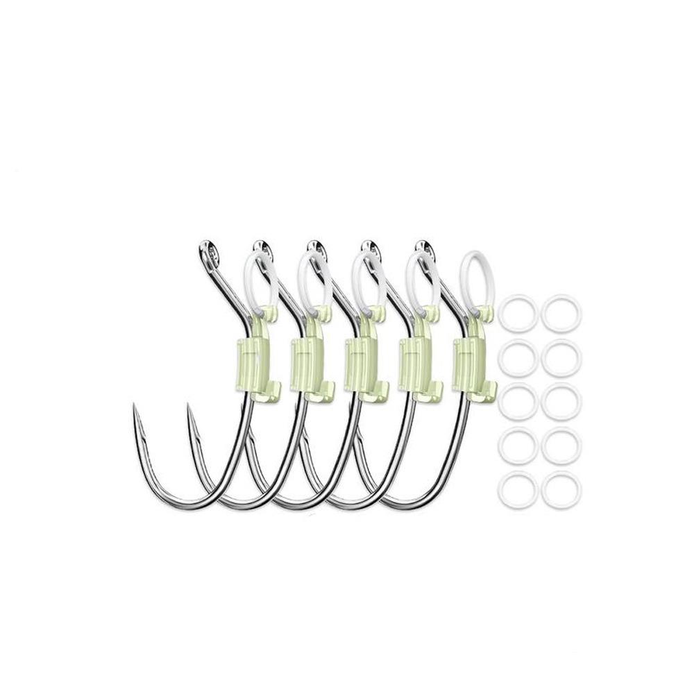 5/10/20Pcs Anti-entanglement Luminous Bait Fixed Holder Set Fishing Hooks  for Fishing Accessories