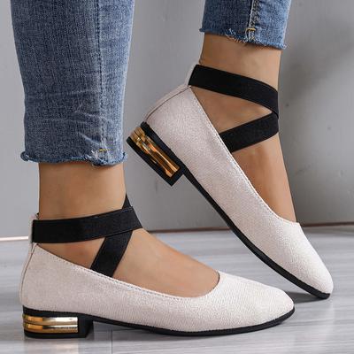 Moda 2025 Zapatos Planos para Mujer Ballet Antideslizante Correa Elástica en el Tobillo Zapatos Deportivos Cómodos para Exterior Mujer Tendencia Mocasines para Caminar