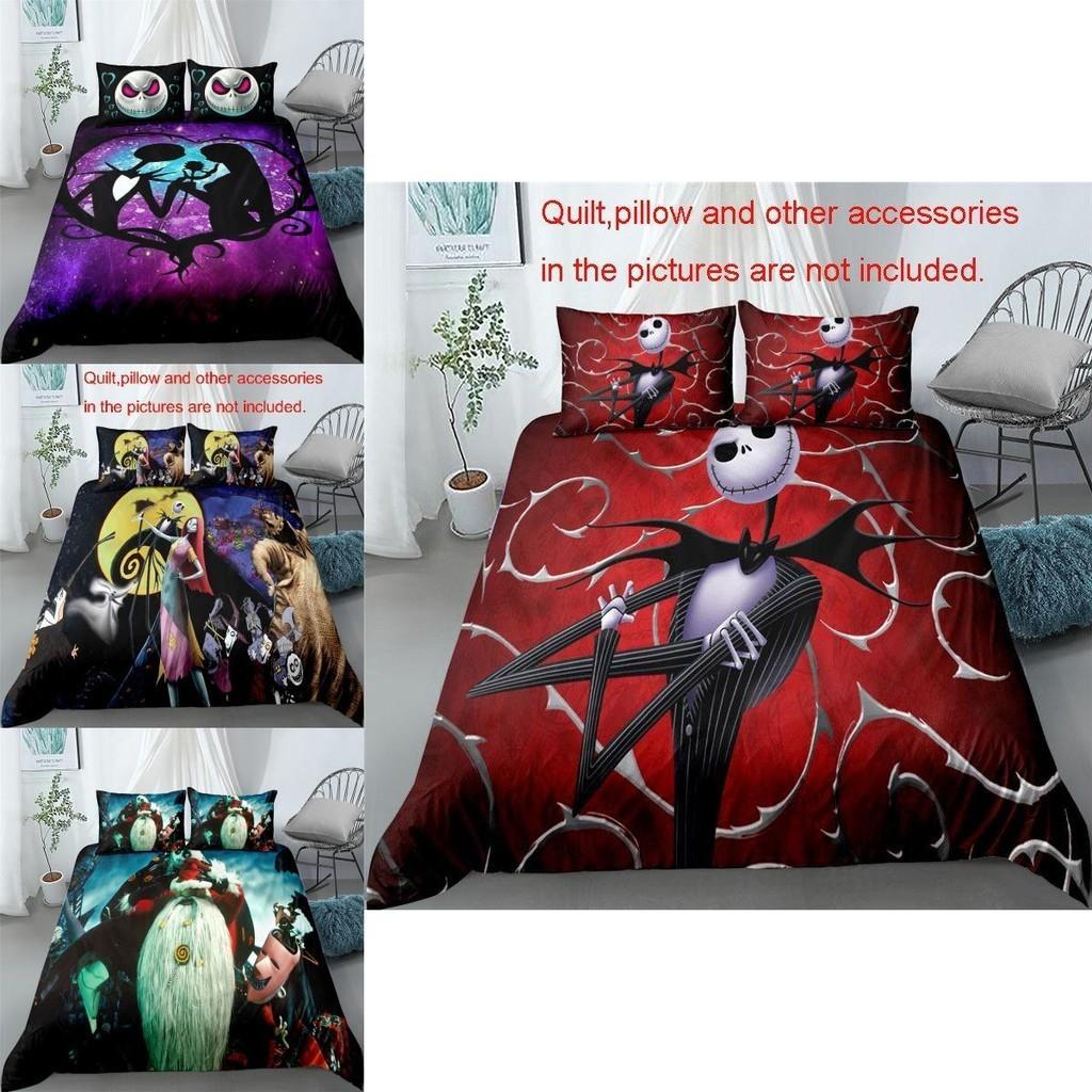 Unique Designs The Nightmare Before Christmas Bedding Set Duvet Cover Pillowcase Shams Comforter Cover