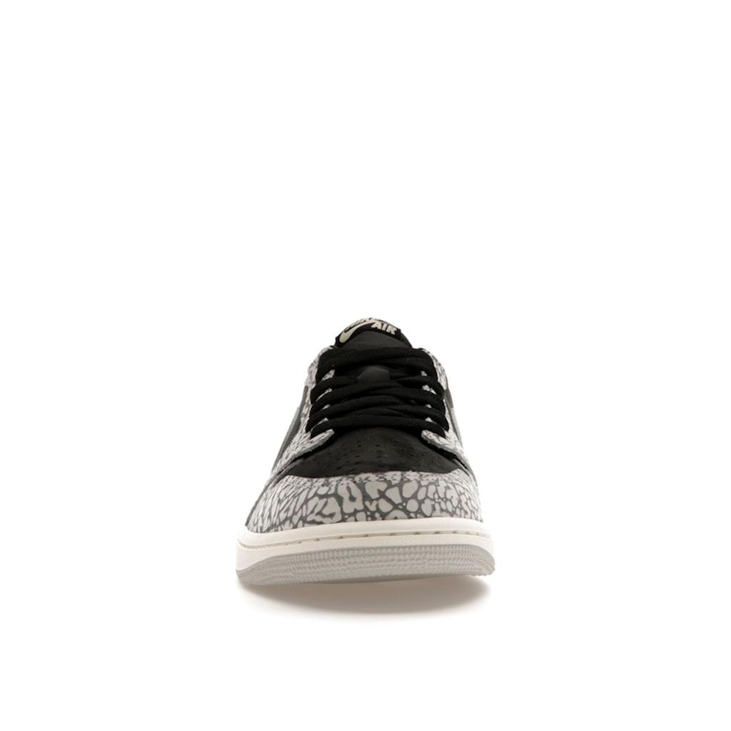 Air Jordan 1 Retro Low OG Black Cement Unisex Sneakers Muslin Tech-Grey White CZ0790-001