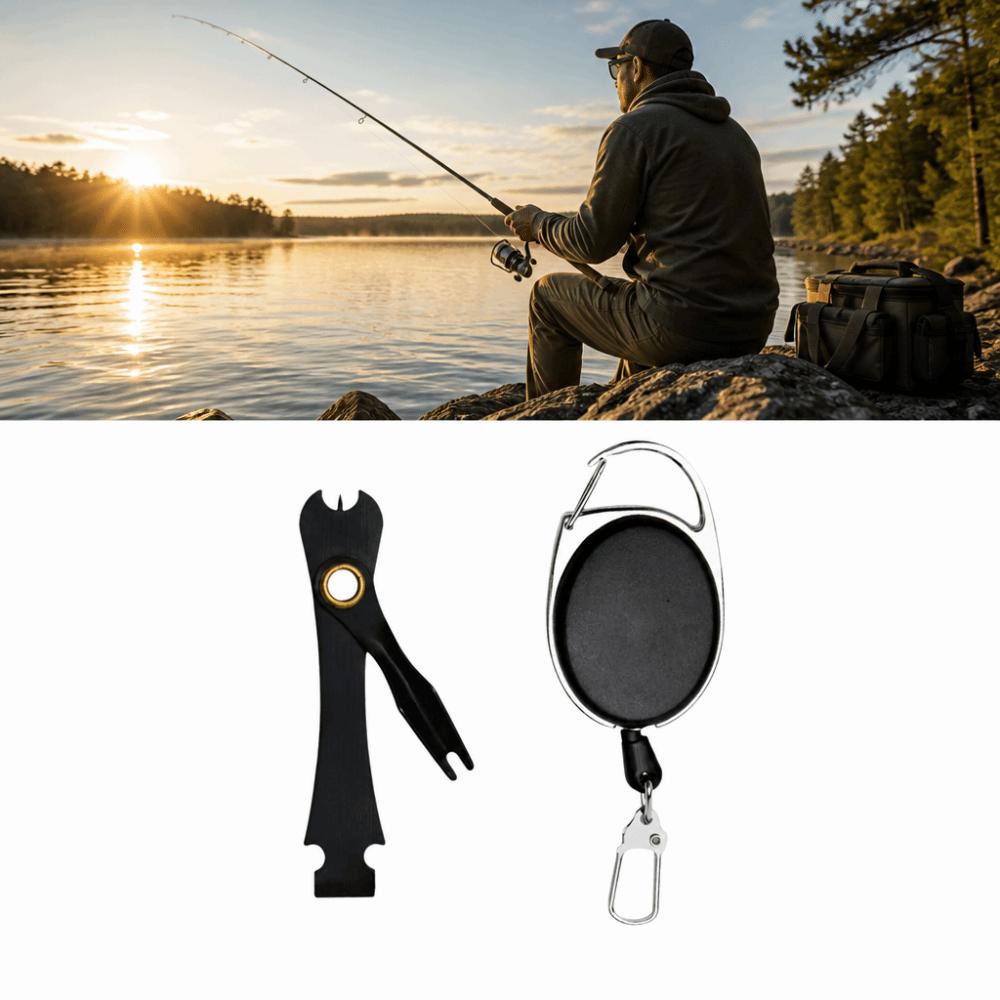Stainless Steel Fishing Line Clipper 25 Inch Retractor Fishing Knot Tying Too  Outdoor Fishing