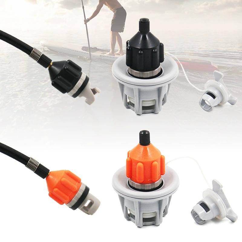 Luftventiladapter Staubdicht Verschleißfest Ruderboot Luftventiladapter Nylon Kajak Aufblasbarer Pumpenadapter für SUP Board Boot