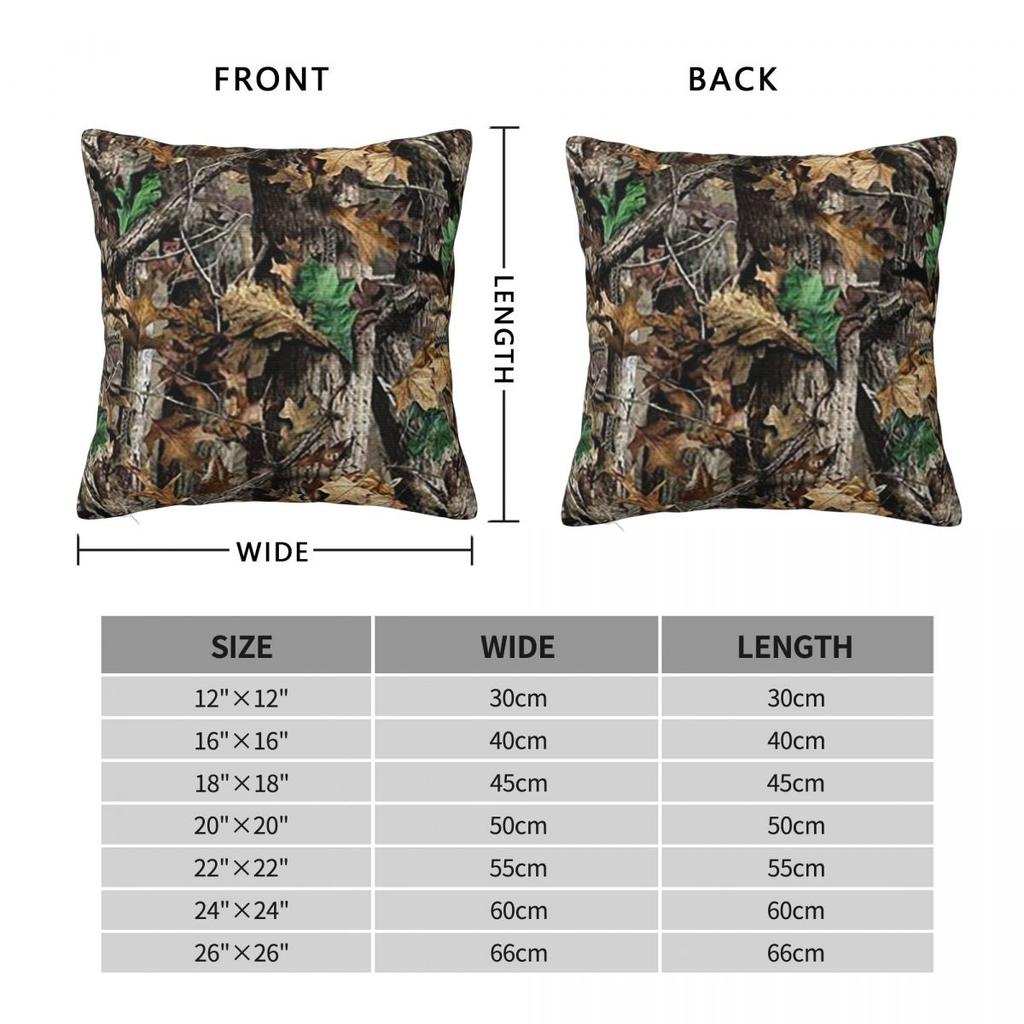Real Tree Camouflage Square Pillowcase Cushion Cover Pillow Case Throw Pillow Cover For Home Sofa Living Room