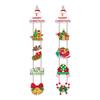 Cross-border Christmas Letter Flag Banner Paper Christmas Latte Flower Flag Hanging Flag Atmosphere Decoration Party Decorations