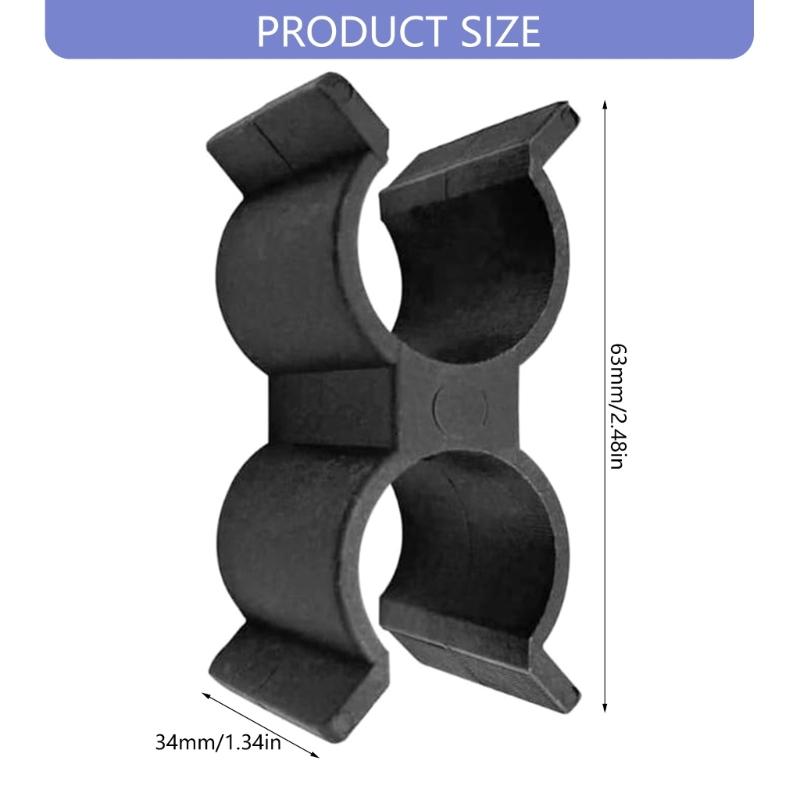 4PCS Marine Grade Nylon Tube Clamps Secure Mounting for Boat Canopy Support Rods and Deck Railings