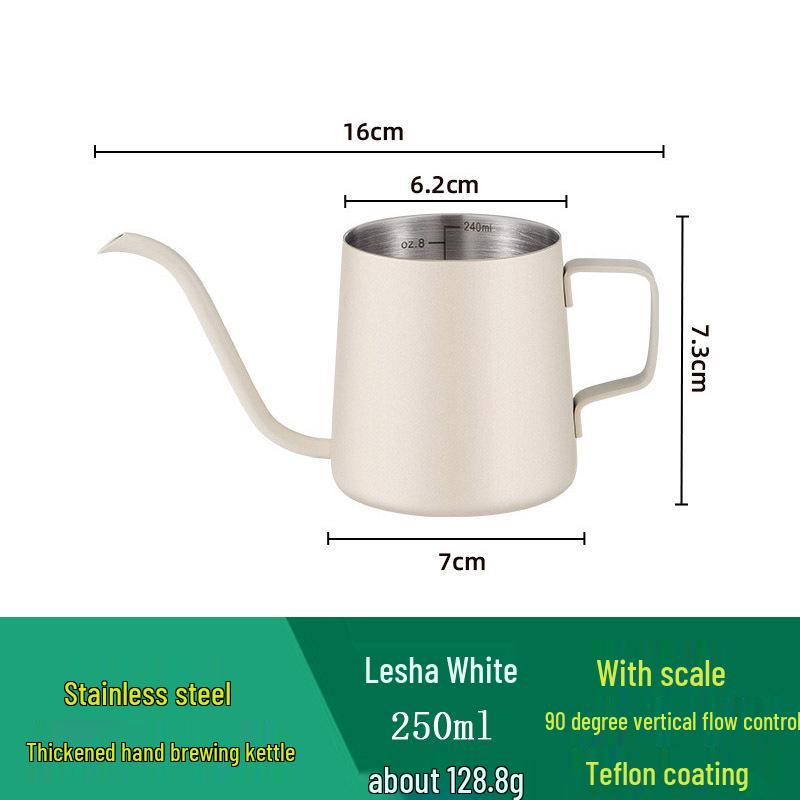 Stainless Steel Long Spout Pour-Over Coffee Kettle for Precise Drip Brewing