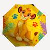 El Rey León de Disney, Simba, Paraguas Plegable Manual de la Jungla, Diseño Plegable Reforzado de 8 Varillas, Ligero