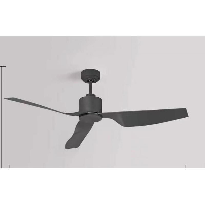 52" Retro Industrial Ceiling Fan for Living Room, Dining Room, or Office - No Light