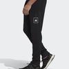 Adidas Logo Straight Leg Jogger Pants Men Bottoms Black FL3603